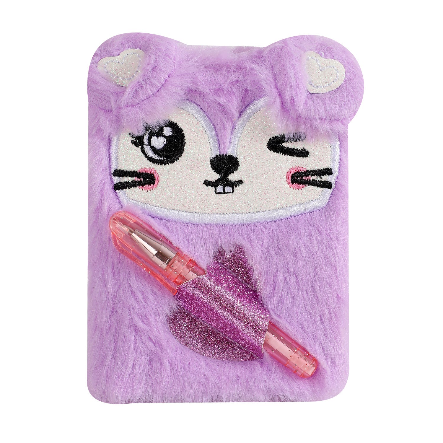 Wholesale Cartoon Animal Series Small Notebook Cute Plush with Pen